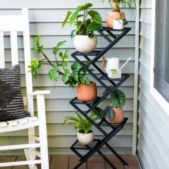 Crisscross Cascading Plant Stand