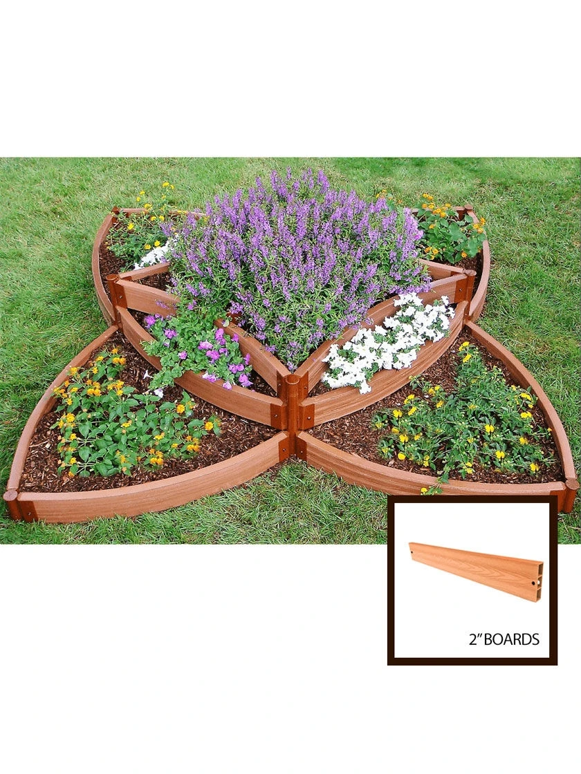 Classic Sienna Versailles Sunburst Raised Garden Bed With 2" Boards