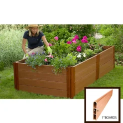 Composite Raised Bed, 22" High With 1" Boards