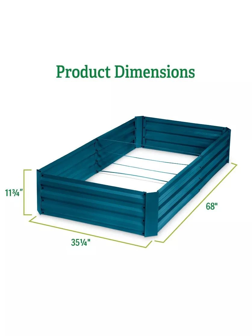 Demeter Corrugated Metal Raised Bed, 34" X 68" - Image 3