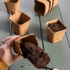 3-1/2” Square Biodegradable Pots, Set Of 18