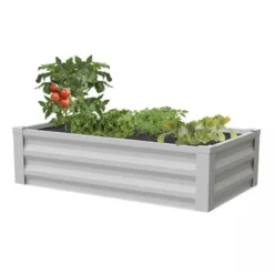 Powder-Coated Metal Raised Garden Bed, 24" X 48"