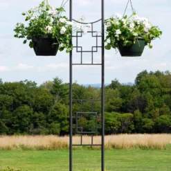 Achla Designs Square-on-Squares Double Pole Trellis