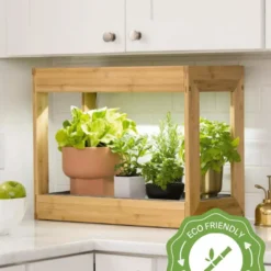 Bamboo Mini LED Grow Light Garden