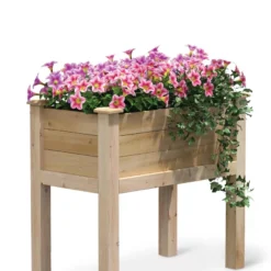 Elevated Cedar Garden Bed, 32" X 16" X 31"