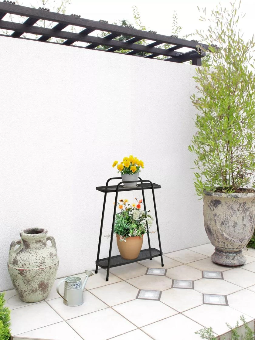 Modern Metal Plant Shelves - Image 2