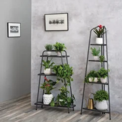 Modern Metal Plant Shelves