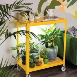 Mobile LED Grow Light Cart