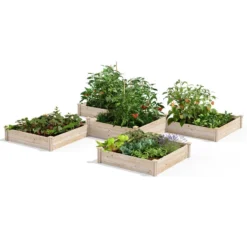 2-Tier Pine Raised Garden Bed, 80 Sqft.12'x12'