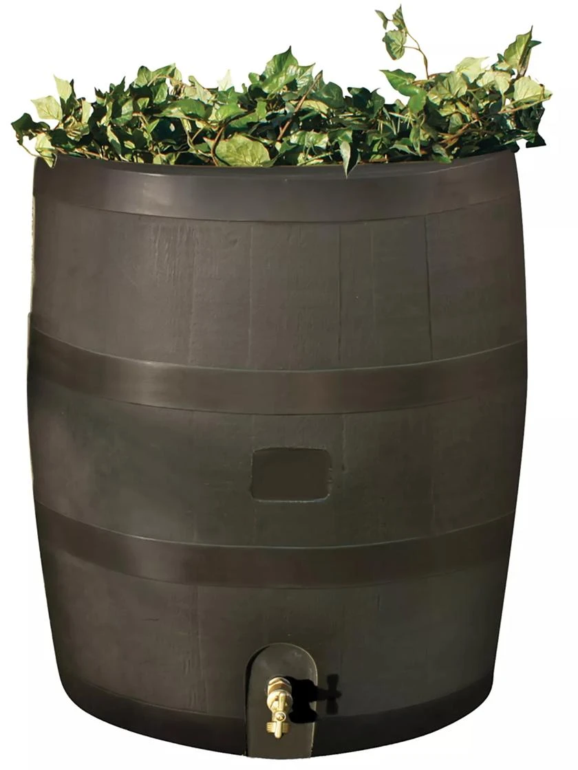 Round Rain Barrel With Planter, 35 Gallons - Image 7