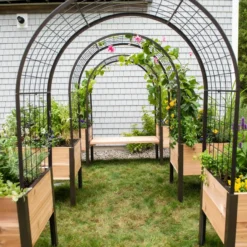 2’ X 4’ Arch Trellis For Planter Boxes