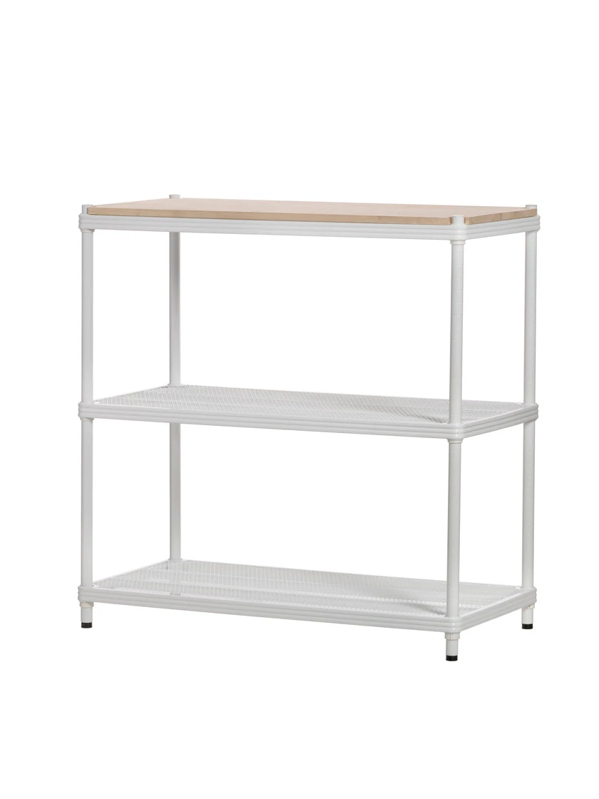 MeshWorks © 3 Tier Plant Shelving With Wood Top - Image 4