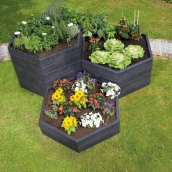 Modular Hexagon Raised Bed Kit, 21.5"